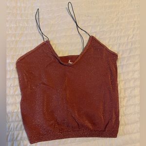 Free People Intimately - Skinny Strap Seamless Brami tank in burgundy, M/L